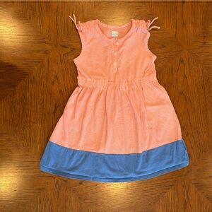 Old Navy Coral and White Striped Top